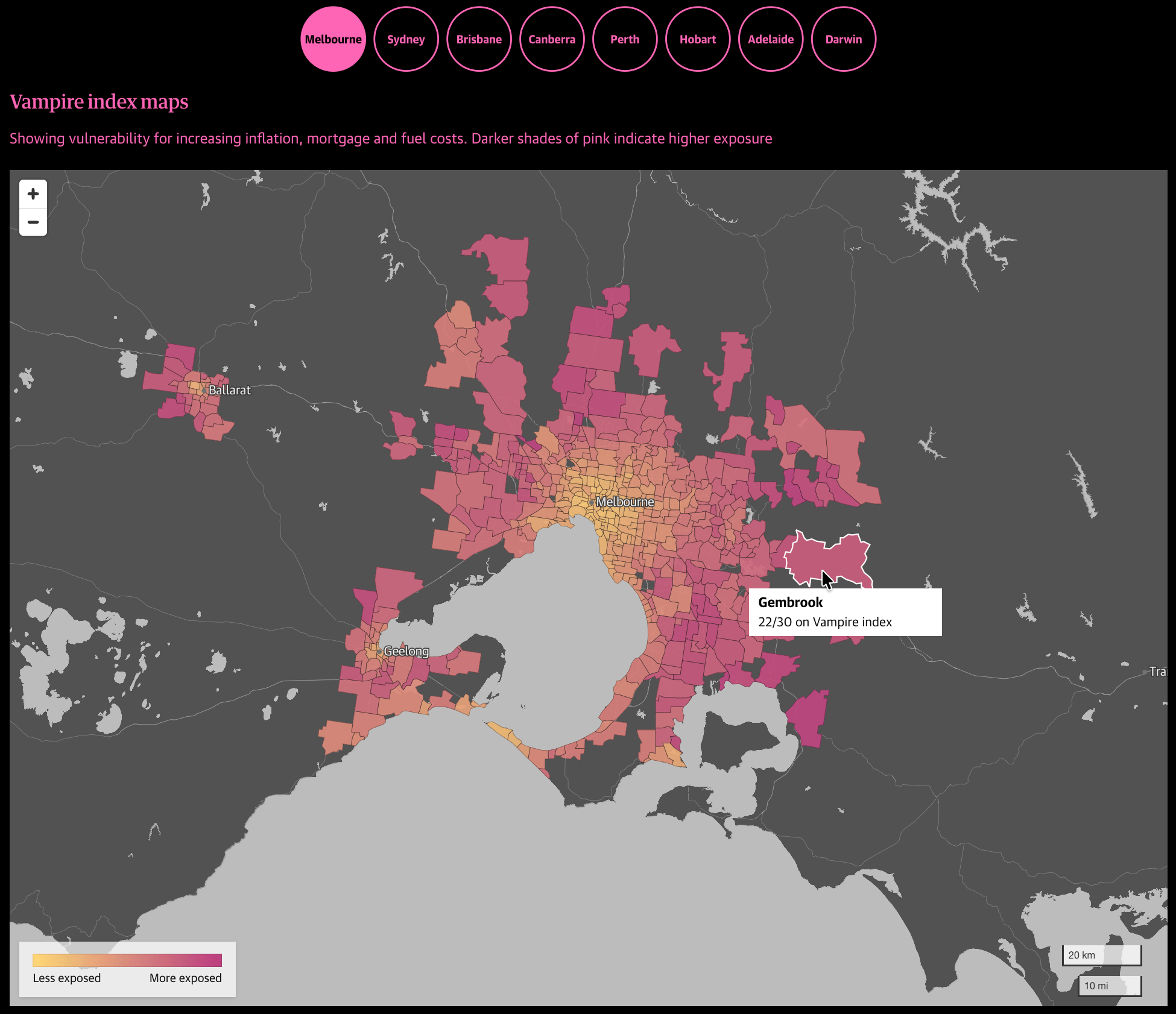 The Guardian: <a href="https://www.theguardian.com/australia-news/ng-interactive/2026/apr/28/fuel-crisis-petrol-affordability-australia"><strong>The Vampire index: where Australia’s fuel crisis is biting the hardest</strong></a>, April 28
