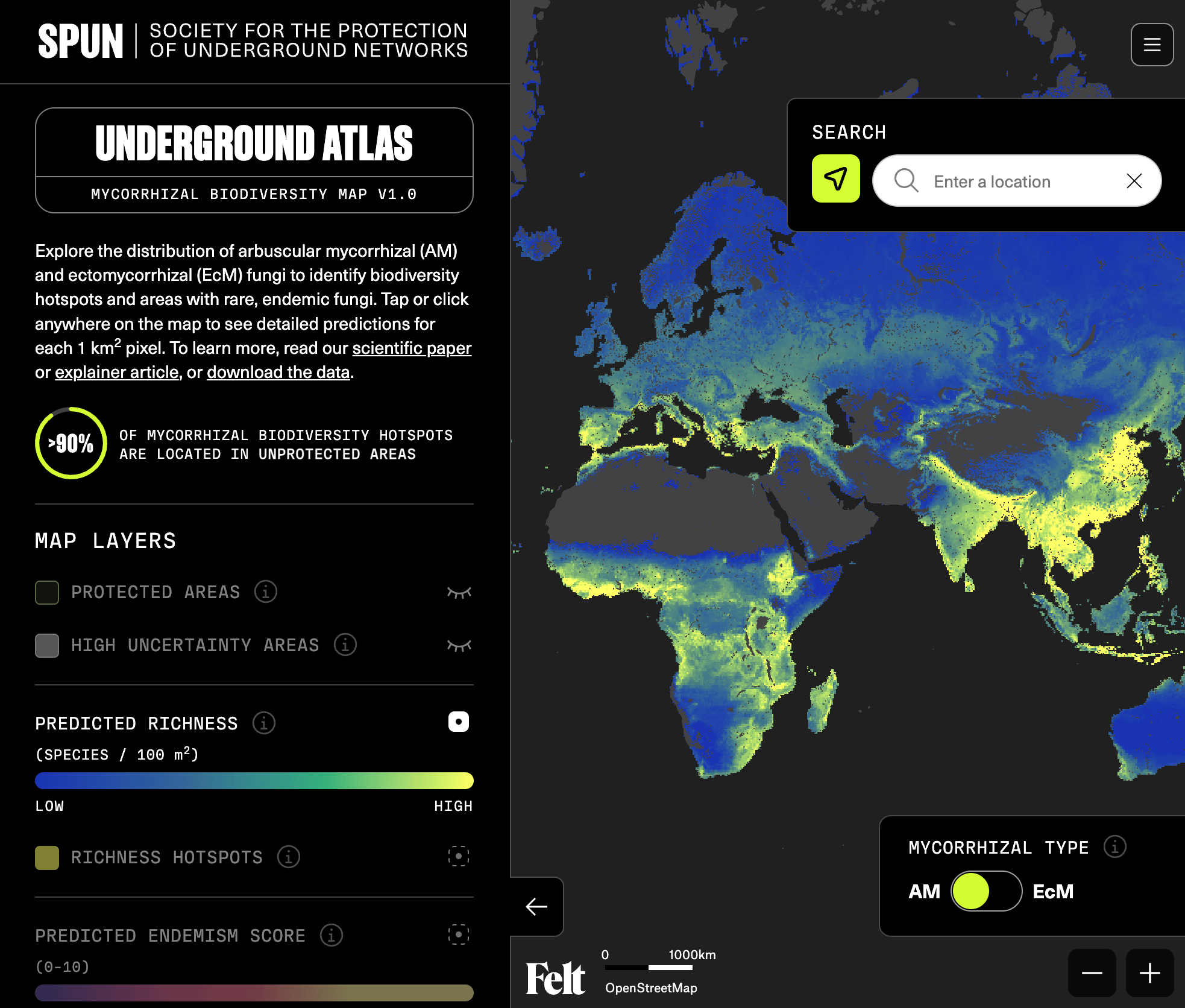 Maps Mania: <a href="https://googlemapsmania.blogspot.com/2025/08/the-underground-atlas.html"><strong>The Underground Atlas</strong></a>, August 6 (<a href="https://www.spun.earth/underground-atlas/mycorrhizal-biodiversity"><strong>Tool</strong></a>)