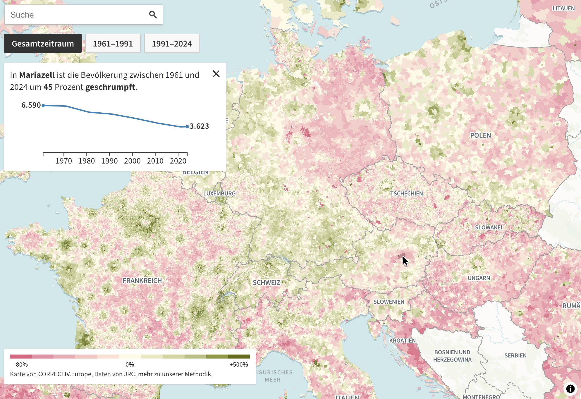 Correctiv: <a href="https://correctiv.org/en/europe/2026/04/21/half-of-europes-towns-and-villages-have-fewer-residents-than-60-years-ago/"><strong>Half of Europe’s towns and villages have fewer residents than 60 years ago</strong></a>, April 21