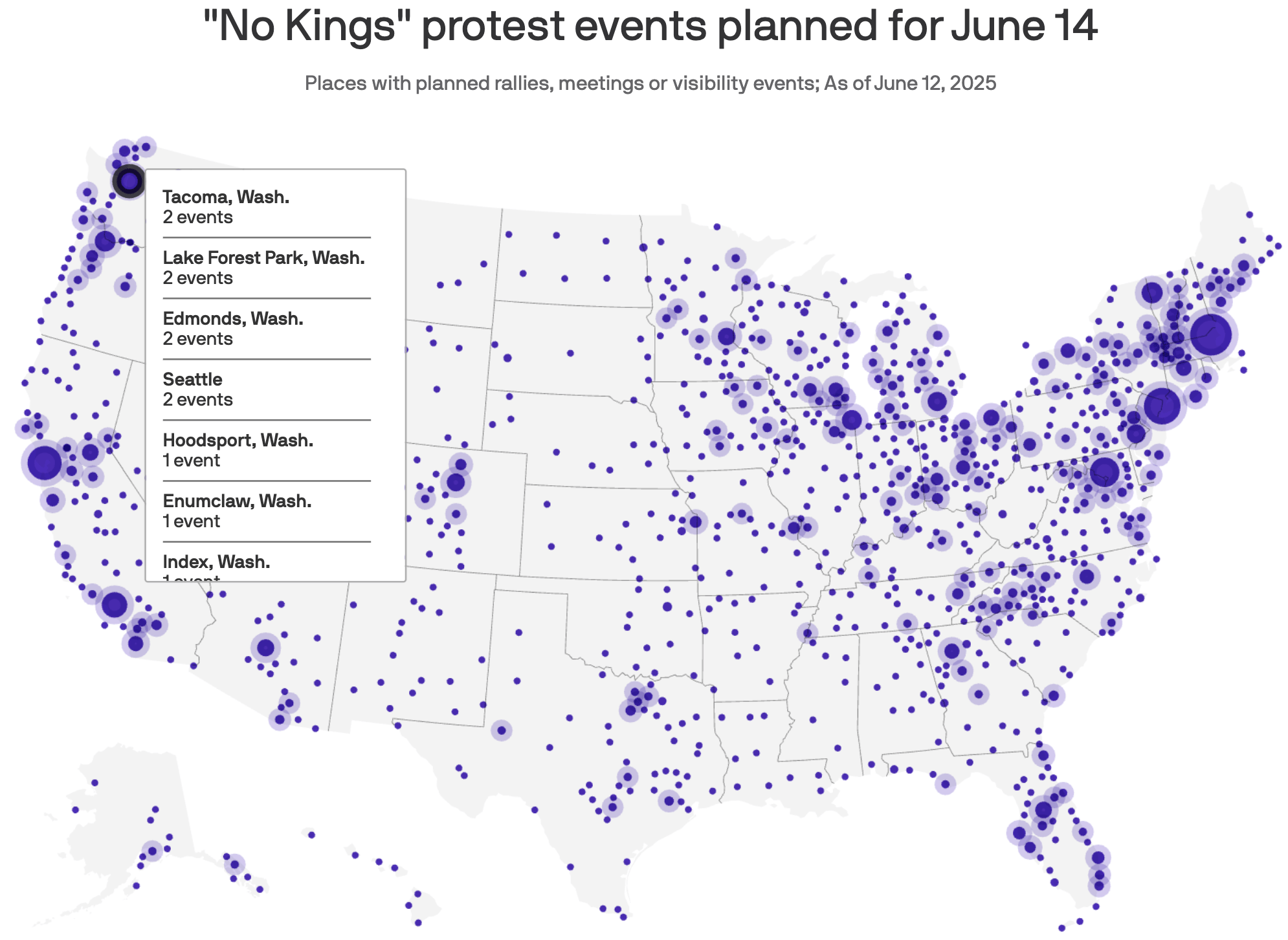 Axios: <a href="https://www.axios.com/2025/06/07/no-kings-protest-trump-military-parade-june-14"><strong>What to know about protests to Trump's June 14 parade</strong></a>, June 12