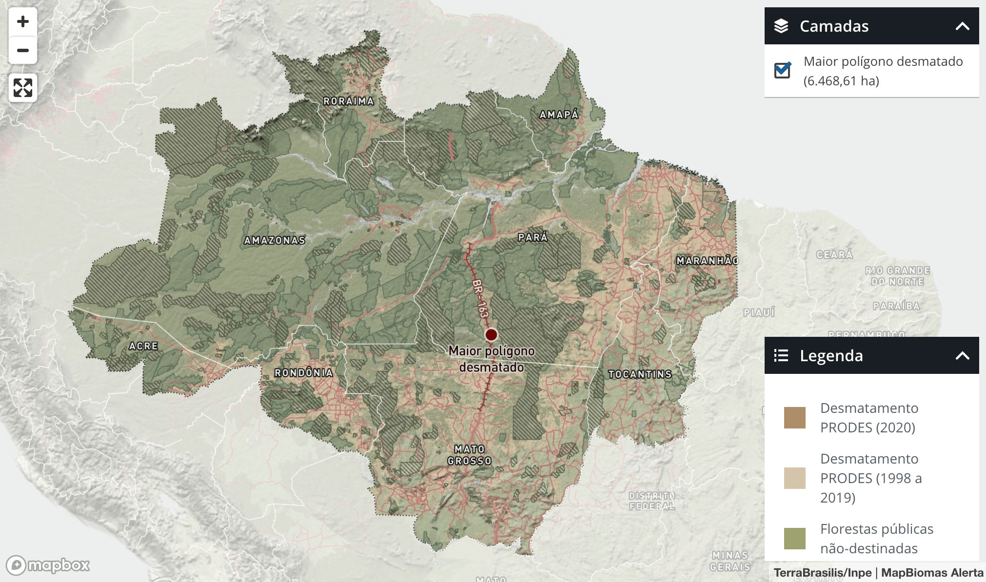 InfoAmazonia: <strong><a href="https://infoamazonia.org/2021/09/17/area-floresta-desmatamento-desapareceu-amazonia/">O desmatamento da maior área contínua de floresta da Amazônia</a></strong>, September 17