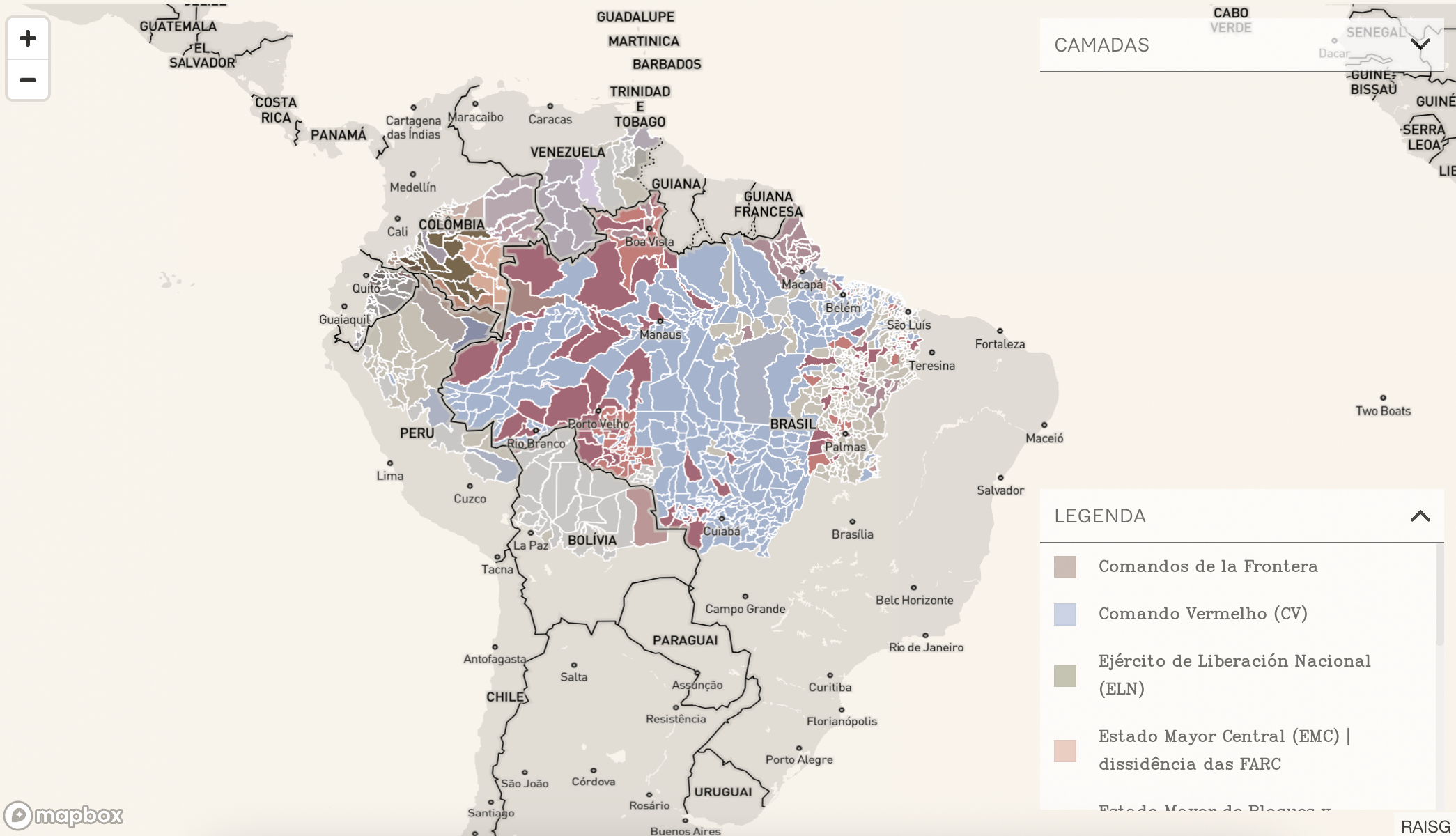 InfoAmazonia: <a href="https://infoamazonia.org/2025/10/21/amazonia-sob-ataque-67-dos-municipios-tem-a-presenca-de-faccoes-criminosas/?utm_source=bluesky&amp;utm_medium=InfoAmazonia&amp;utm_campaign=publer"><strong>Amazônia sob ataque: 67% dos municípios têm a presença de facções criminosas</strong></a><strong> </strong>[<em>Amazon under attack: 67% of municipalities have criminal gangs present</em>], October 21