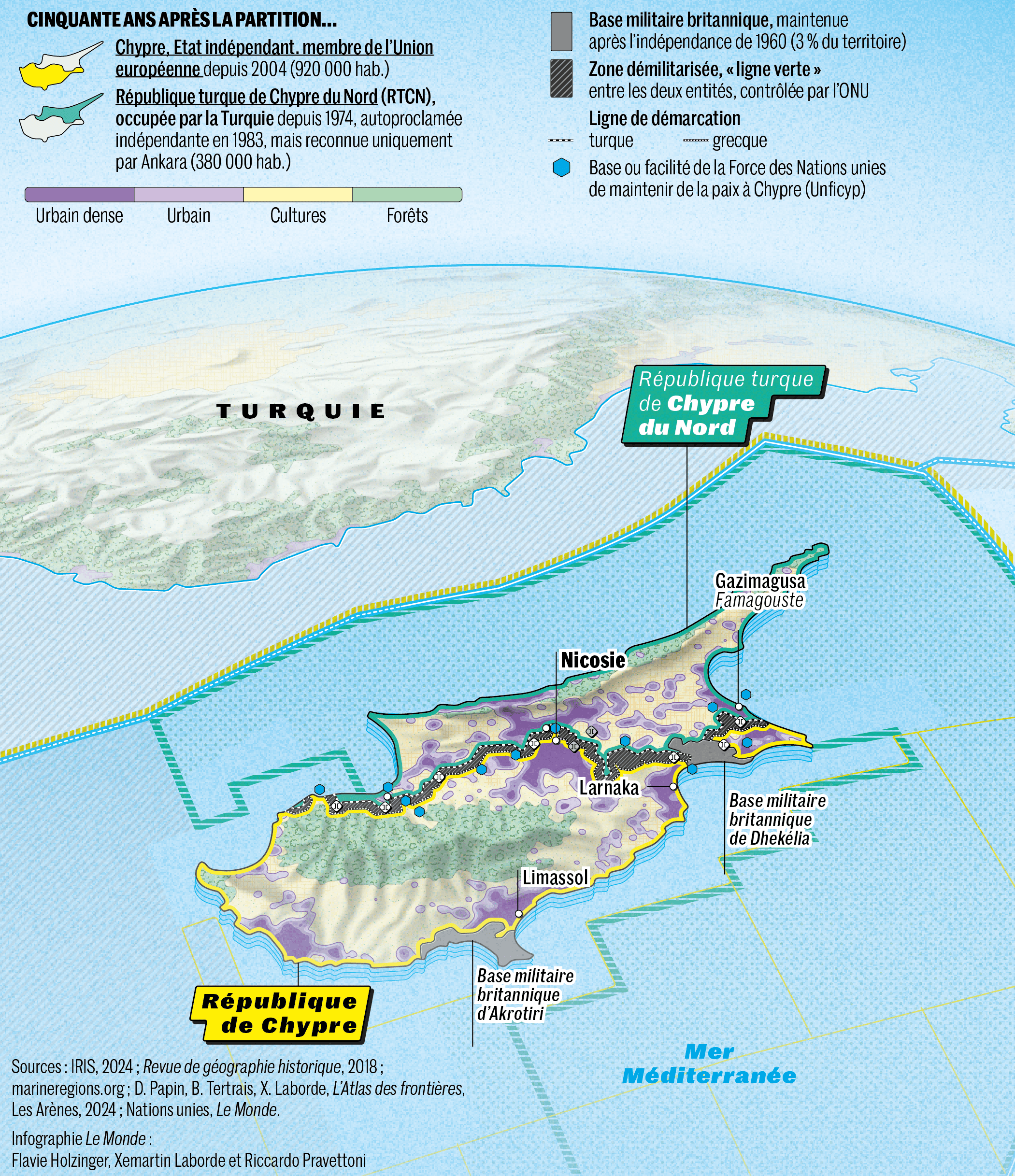 Le Monde: <strong><a href="https://www.lemonde.fr/international/article/2024/07/14/a-chypre-cinquante-ans-de-solitude-et-aucun-espoir-de-reunification_6249719_3210.html">A Chypre, cinquante ans de solitude et aucun espoir de réunification</a></strong> [<em>In Cyprus, fifty years of solitude and no hope of reunification</em>], July 14