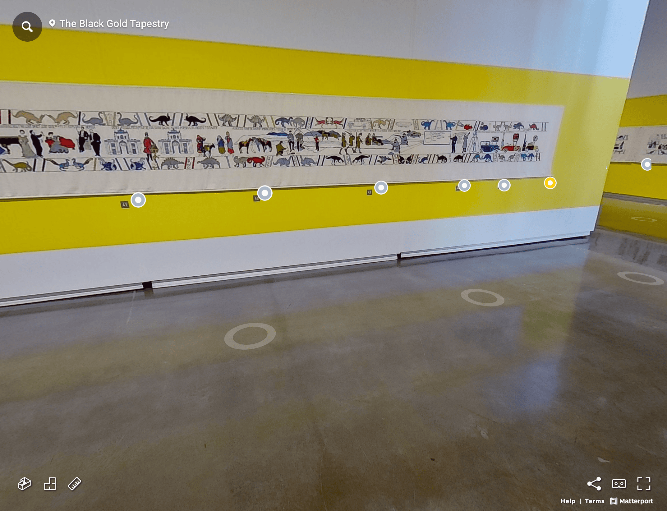 RJ Andrews: "Sandra Sawatzky's 220-foot tapestry charting the long history of oil, in 3-D," January 20 (<strong><a href="https://bsky.app/profile/infowetrust.com/post/3lg4x3iiiq227">Bluesky</a></strong>)
