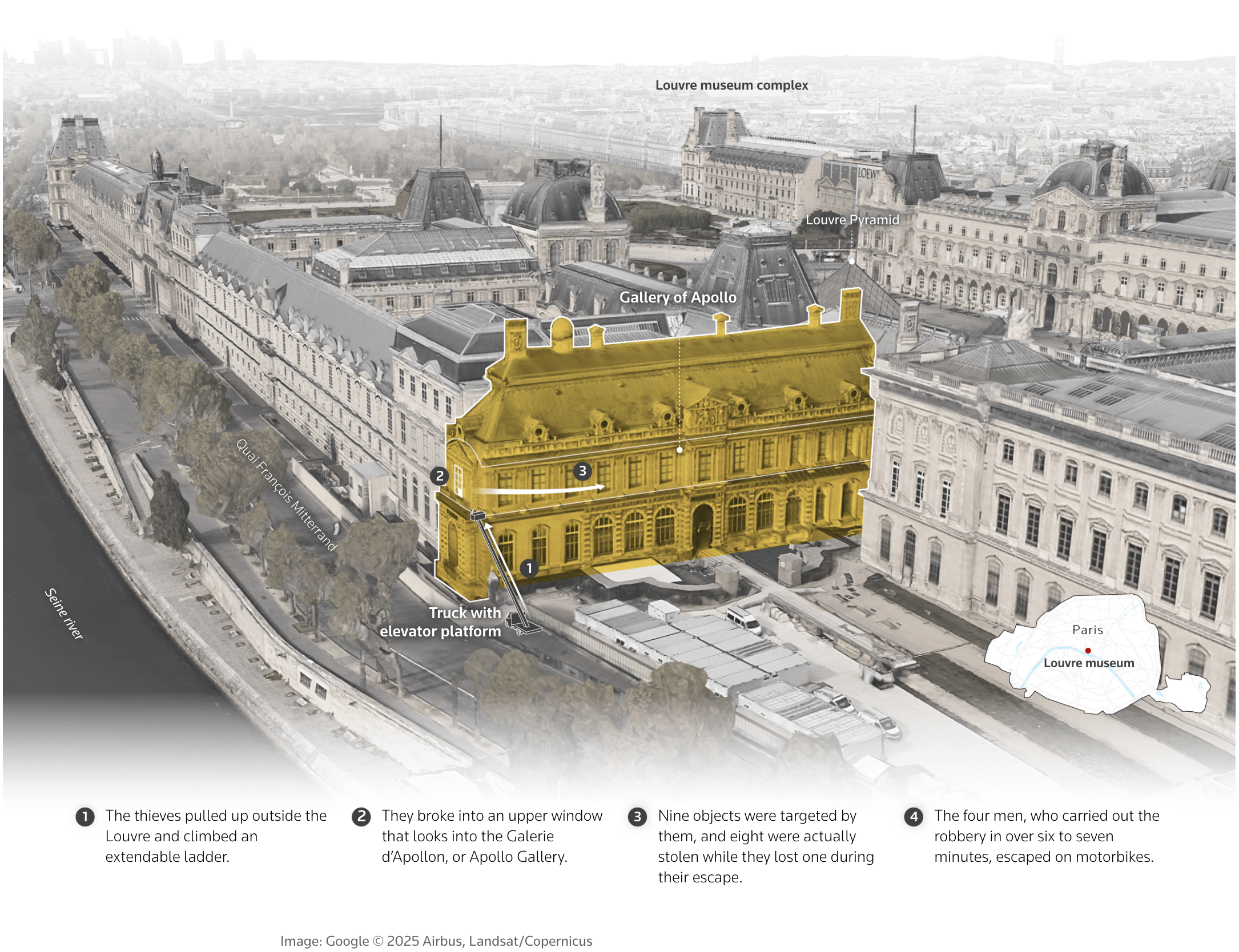 Reuters: <a href="https://www.reuters.com/graphics/FRANCE-CRIME/LOUVRE/byprezooove/"><strong>How thieves broke into the Louvre museum and what they stole</strong></a>, October 20