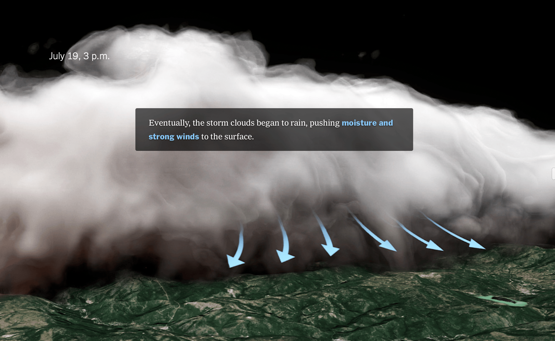 The New York Times: <strong><a href="https://www.nytimes.com/interactive/2021/10/19/climate/dixie-fire-storm-clouds-weather.html?smid=tw-nytclimate&amp;smtyp=cur">See How the Dixie Fire Created Its Own Weather</a></strong>, October 20