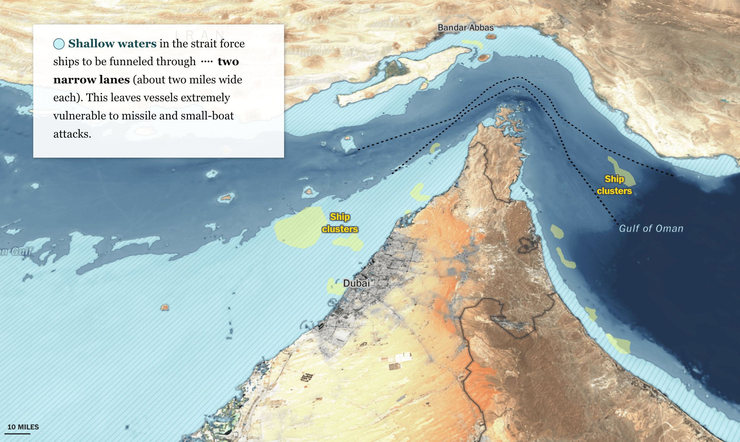 The Washington Post: <a href="https://www.washingtonpost.com/world/interactive/2026/hormuz-strait-control-blockade/"><strong>How geography powers Iran’s grip on the Strait of Hormuz, despite U.S. blockade</strong></a>, April 14