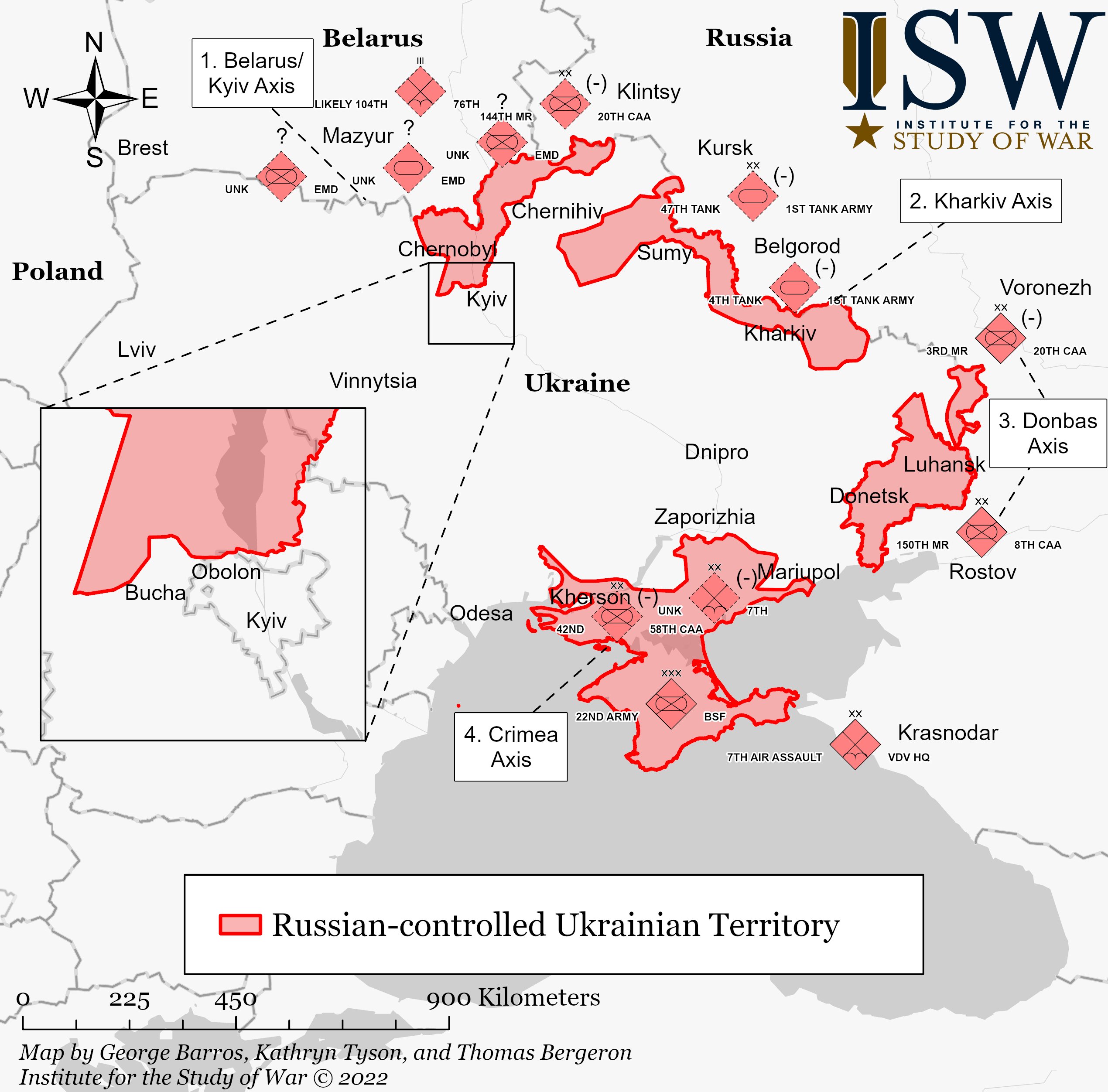 Institute for the Study of War: <strong><a href="https://www.understandingwar.org/backgrounder/ukraine-conflict-update-11">Assessed Control of Terrain in Ukraine and Main Russian Maneuver Axes as of February 28, 2022, 3:00 PM EST</a></strong>, February 28