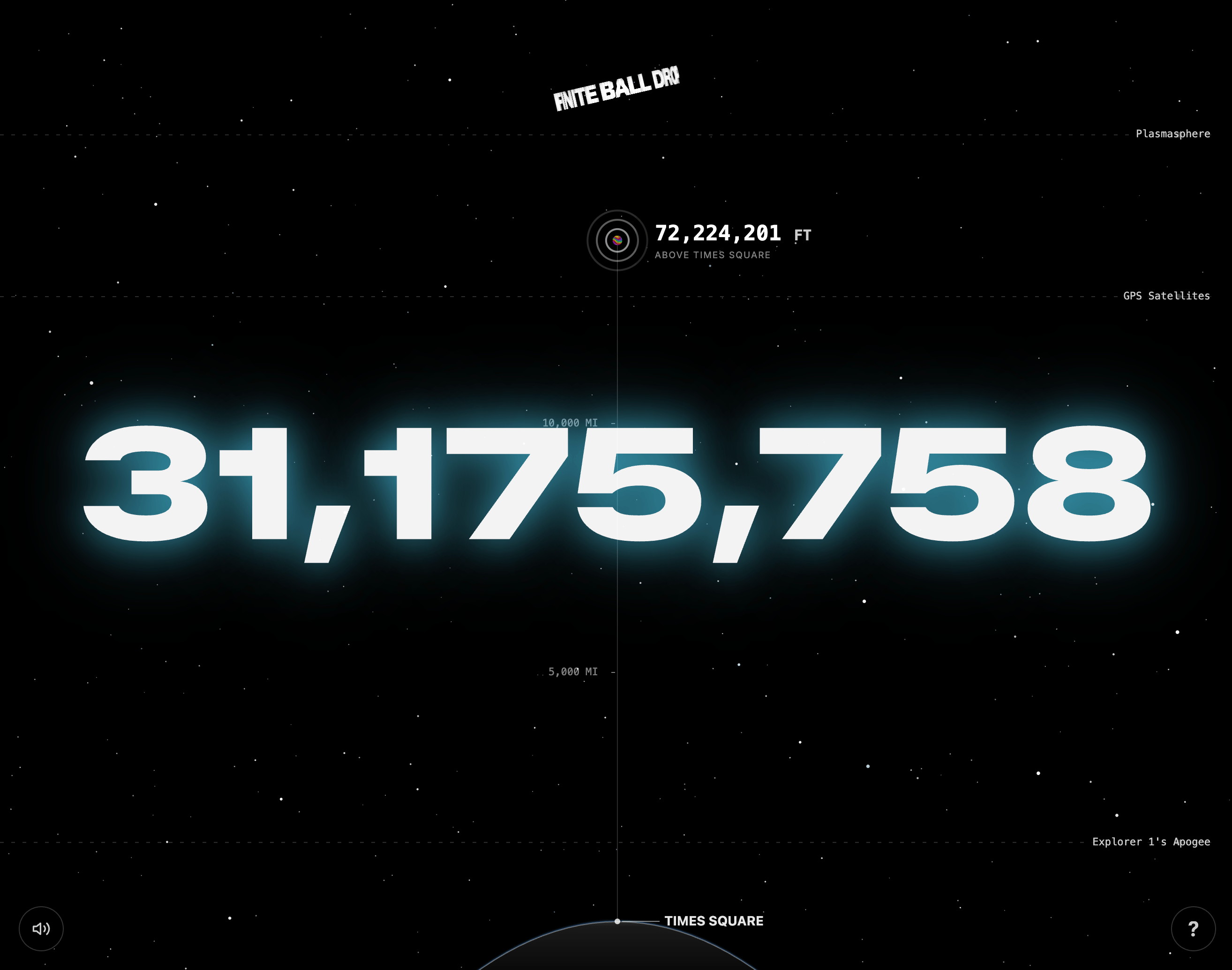 Will Lindberg, Brian Moore: <a href="https://infiniteballdrop.com/"><strong>Infinite Ball Drop</strong></a>, December 31