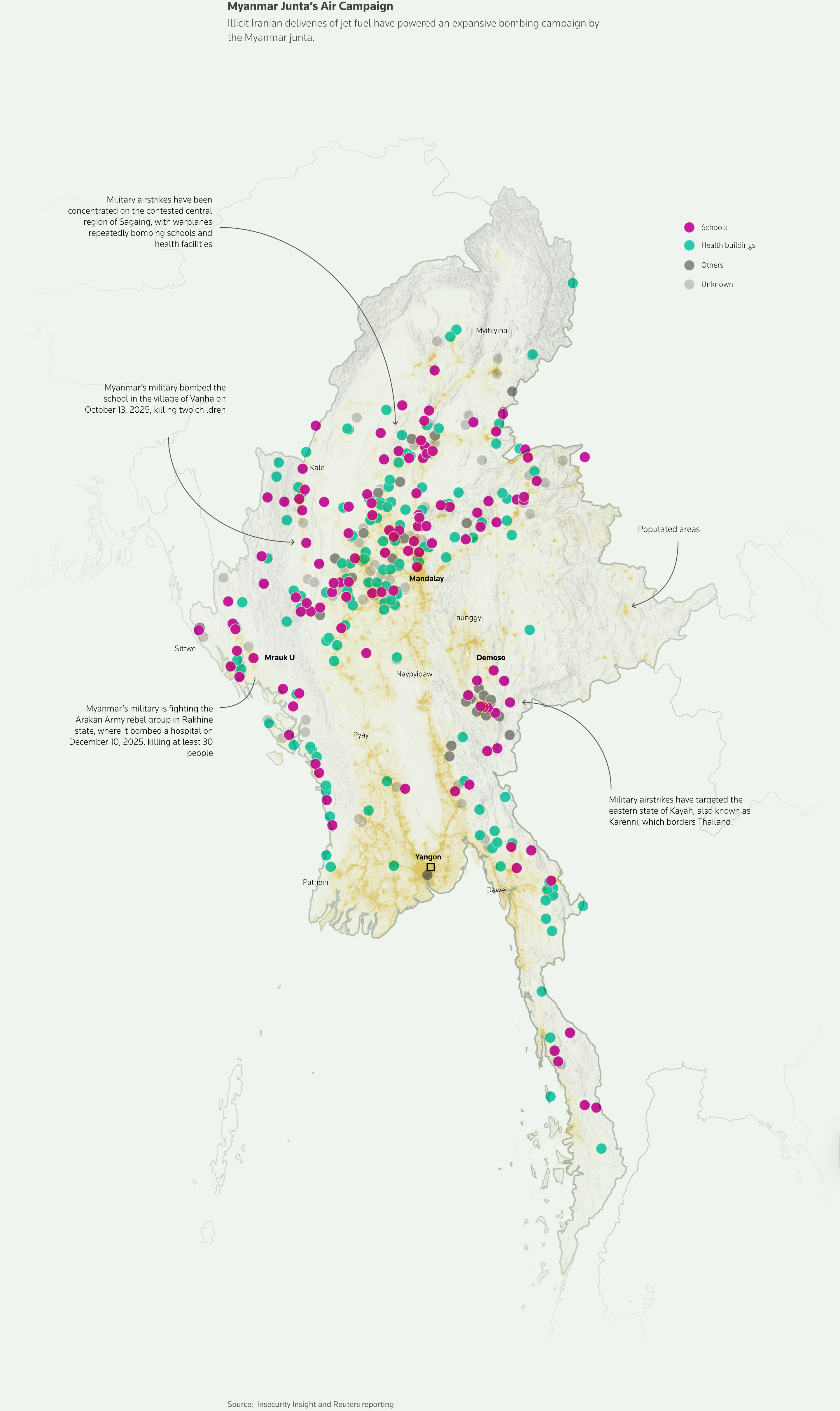 Reuters: <a href="https://www.reuters.com/graphics/IRAN-MYANMAR/JET-FUEL/jnpwkonqrpw/"><strong>Iran’s shadow fleet is fueling the Myanmar junta’s air war</strong></a>, January 26