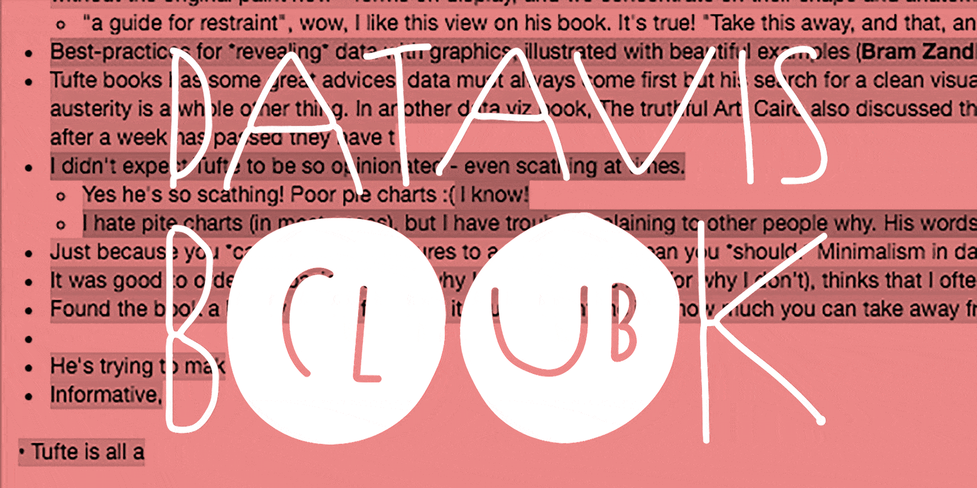 We read Tufte. It was great.