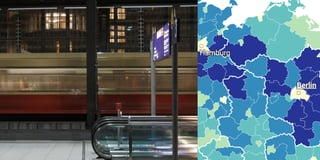 How far — and how long — Germans travel to work