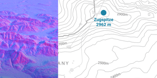 How I created contour lines with ASTER DEM data to show map elevation