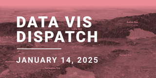 Data Vis Dispatch, January 14: Fire, congestion, and Greenland