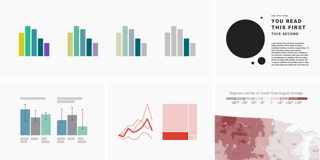Emphasize what you want readers to see with color