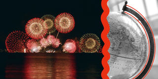 When do people watch fireworks around the world?