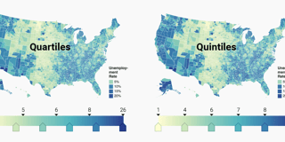 How to choose a color palette for choropleth maps