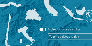 New in locator maps: Add regions as area markers