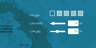 New in locator maps: Pattern fills