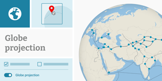 New: Globe projection in locator maps