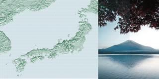 Raising relief maps from a line chart