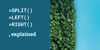 How to split and extract text from data columns in Excel & Google Sheets