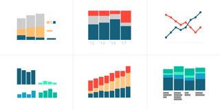 What to consider when creating stacked column charts