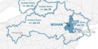 A locked-down Wuhan, moved to New York State