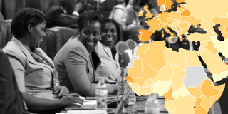 Only about a quarter of the members of parliament worldwide are women