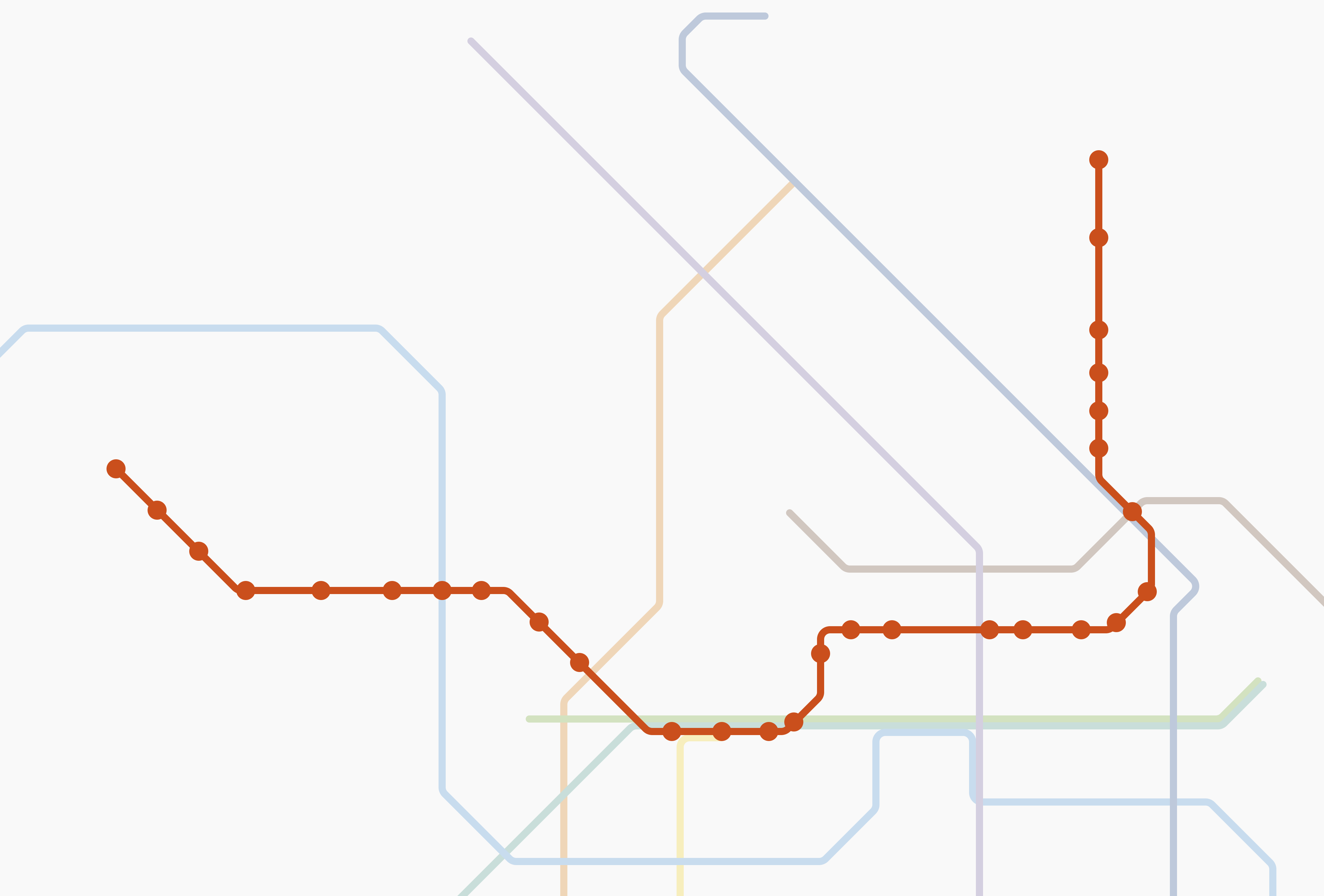U2 transit diagram line traced from the <a href="https://www.bvg.de/de/verbindungen/netzplaene-und-linien">BVG transit diagram</a>