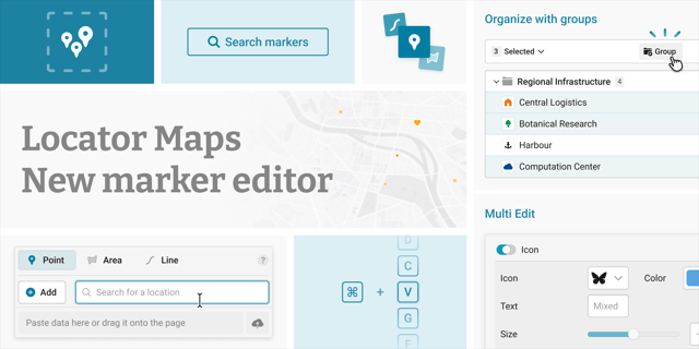 New: A faster, more intuitive marker editor for locator maps
